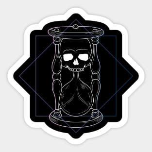 Skull Hourglass Sticker